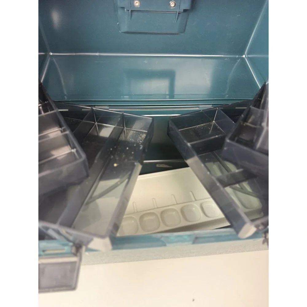 Vintage Artbin Model 9066 Green Large Sturdy Art Supply‎ Organizer